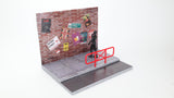 【FEXT SYSTEM X LMM X GRAPE FIGURE WORKSHOP】1:12 "STREET SCENE" DIORAMA -SET G 紅磚墻 Red Brick Wall