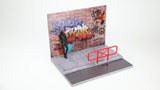 【FEXT SYSTEM X LMM X GRAPE FIGURE WORKSHOP】1:12 "STREET SCENE" DIORAMA -SET F 塗鴉墻 Graffiti Wall