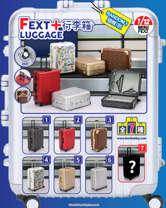 Ramdom 1 pc (隨機1款) -【1/12 Fext+ Luggage】 ── 1/12 FEXT‧家行李箱MINI FEXT-3rd Blind Box Series