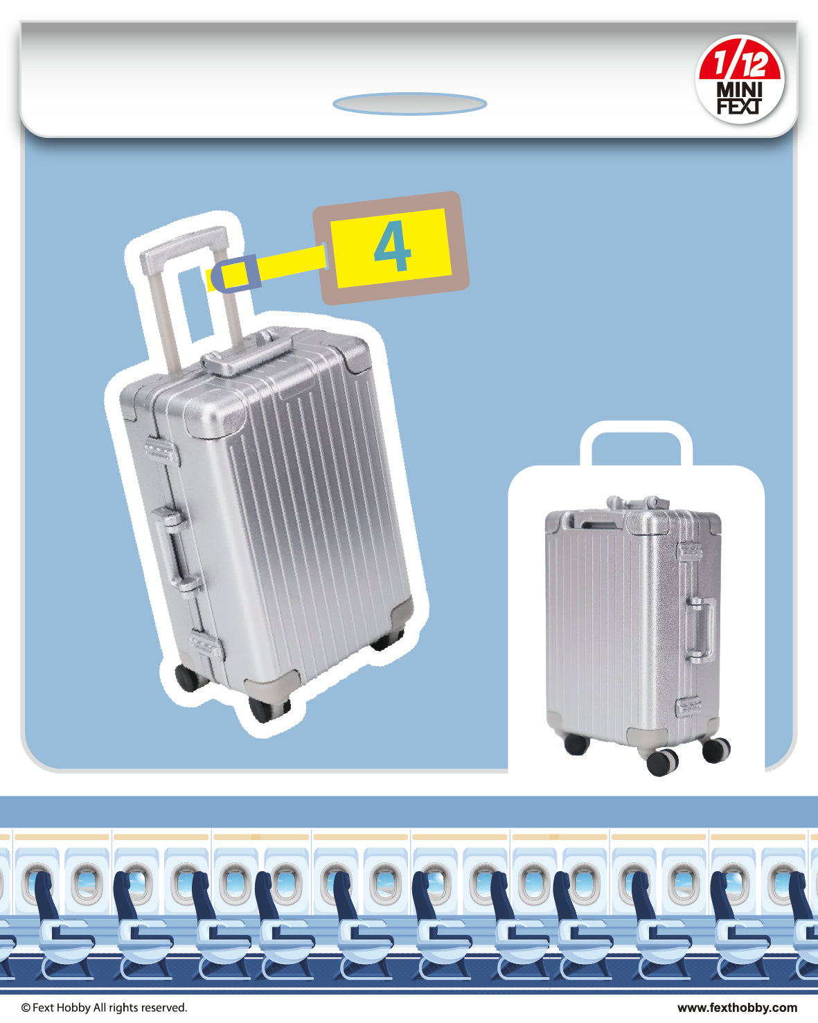 Mini Fext 8th Blind Box Series【 1:12 CARRY ON LUGGAGE】 ── 1:12